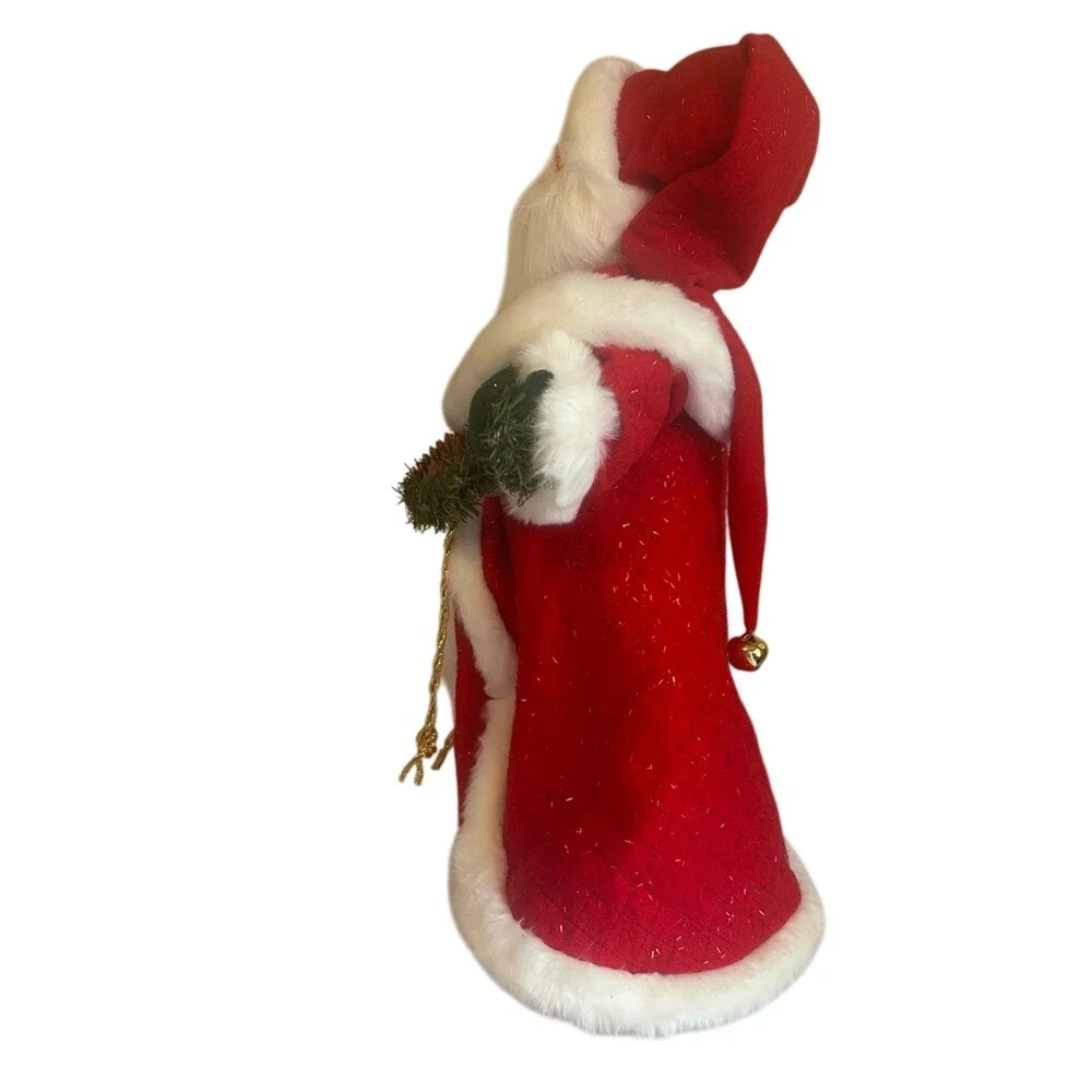 AnnaLee 22Inch Caroling Father Time Santa Claus Christmas Doll Plush Decoration‎